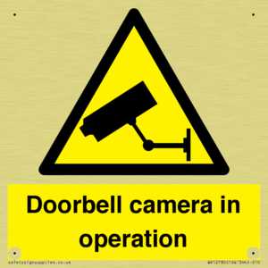 Doorbell camera in operation